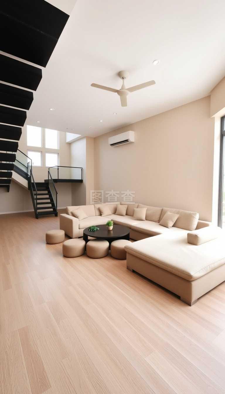 客廳沙發家具與壁掛式空調45566_建筑家居裝飾_城市建筑類_圖庫壁紙_聯盟素材